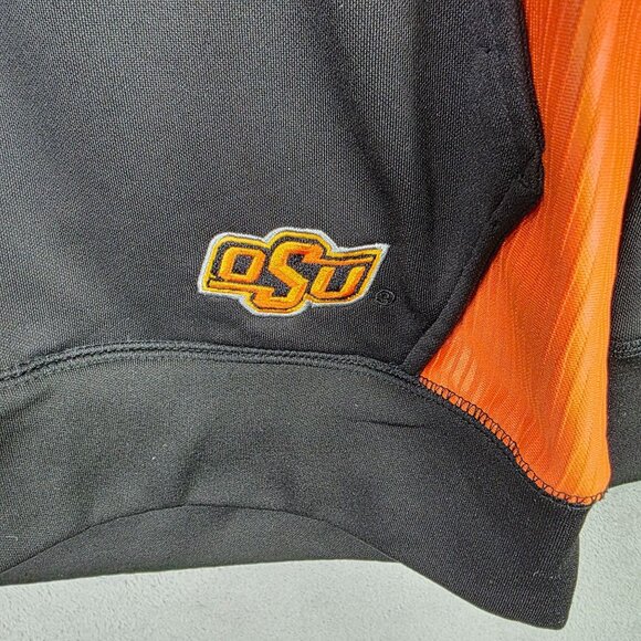 Mens Colosseum Cowboys OSU Black & Orange Full Zip Hoodie Jacket Polyester XXL - Picture 2 of 10
